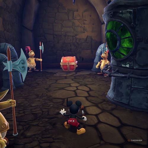 Every Pin And Where To Find Them In Epic Mickey: Rebrushed 2 Mickey finds Bronze Pin no 1 in Disney Epic Mickey - Rebrushed
