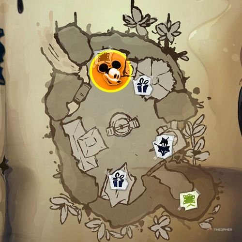 Every Pin And Where To Find Them In Epic Mickey: Rebrushed 107 An orange circle shows the location of Animatronic Daisy on map in Disney Epic Mickey - Rebrushed