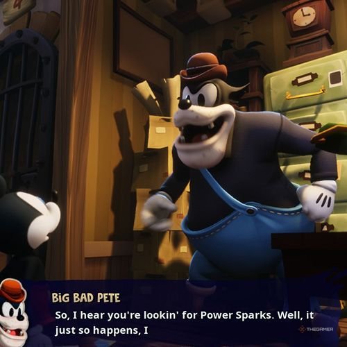 Every Pin And Where To Find Them In Epic Mickey: Rebrushed 148 Mickey finds Power Spark no 13 in Disney Epic Mickey - Rebrushed
