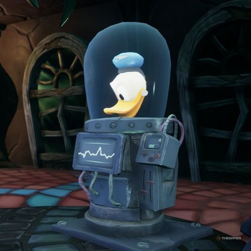 Every Pin And Where To Find Them In Epic Mickey: Rebrushed 160 Mickey is speaking with Animatronic Donald in Disney Epic Mickey - Rebrushed