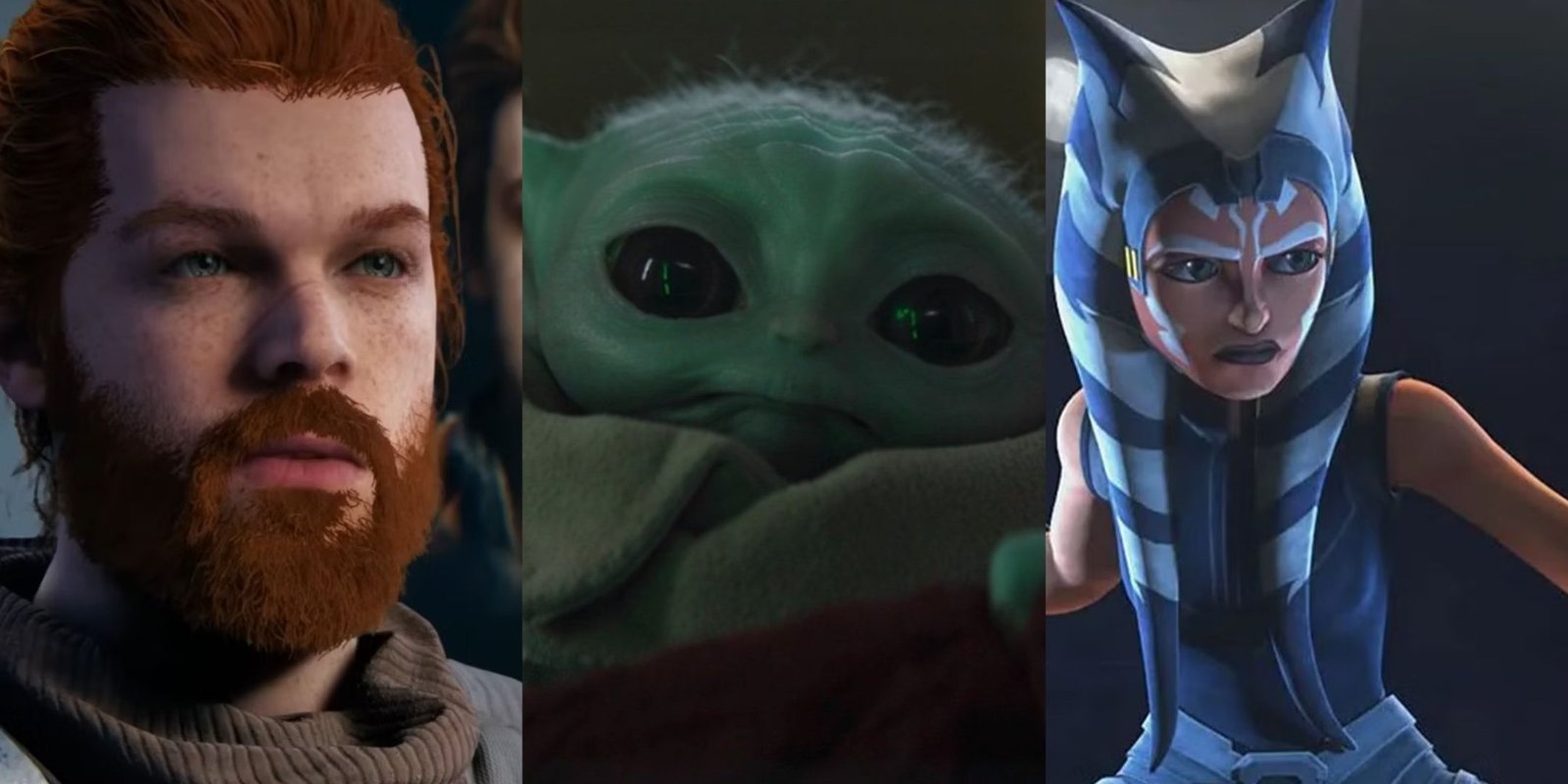 The Best Droids In Star Wars 5 Ahsoka Tano, Grogu, and Cal Kestis Headshots