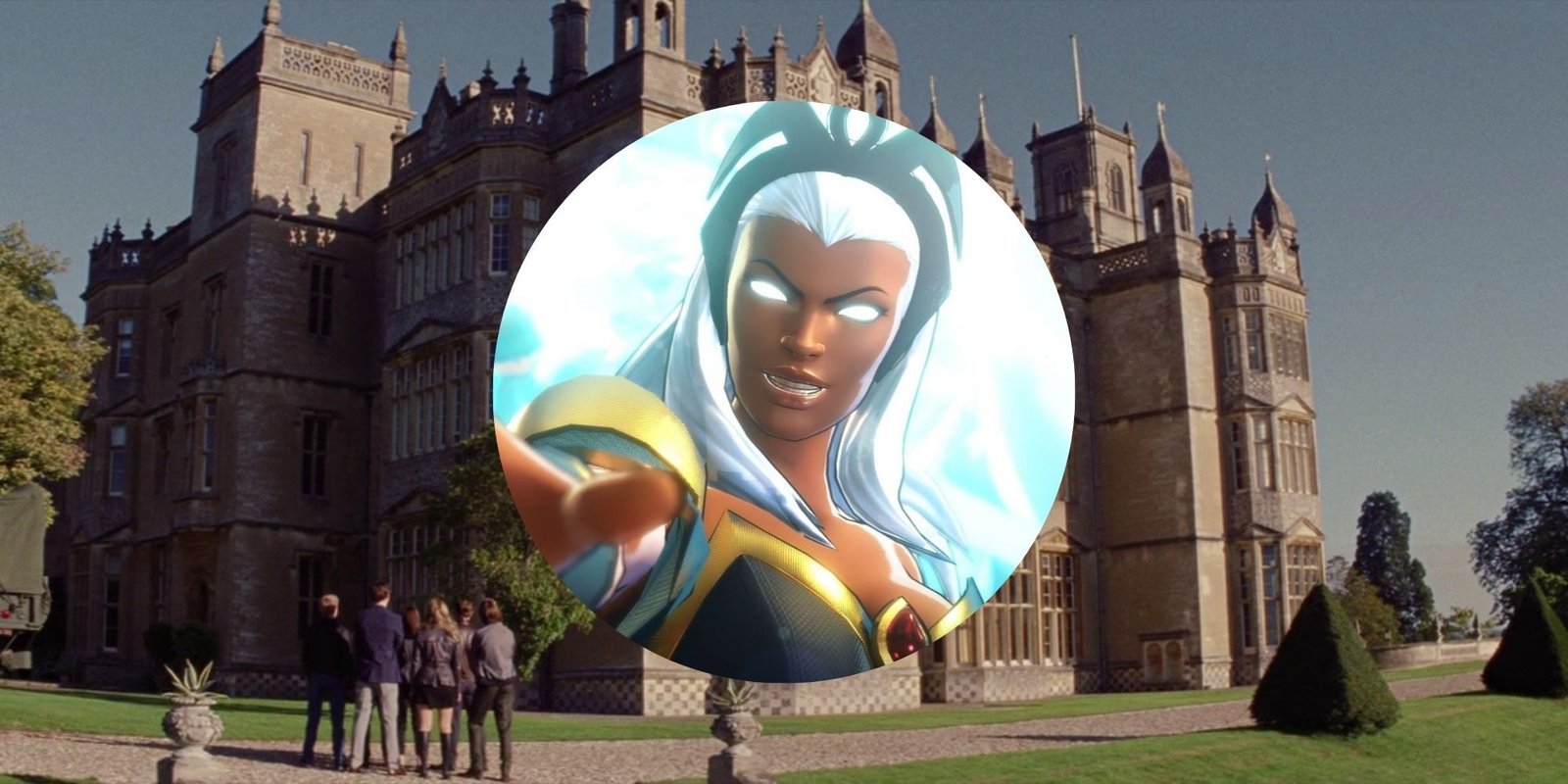 The Most Powerful Mutants In X-Men 5 Best X-Men Games Featured Image Storm In Circle In front of X-Mansion