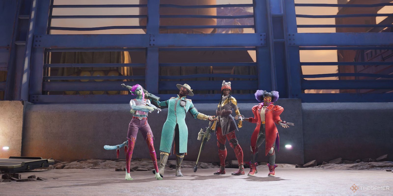 Concord Review - Guardians Of A New Galaxy 1 Concord victory screen with It-Z, Vale, Bazz, and Jabali standing in victory pose.