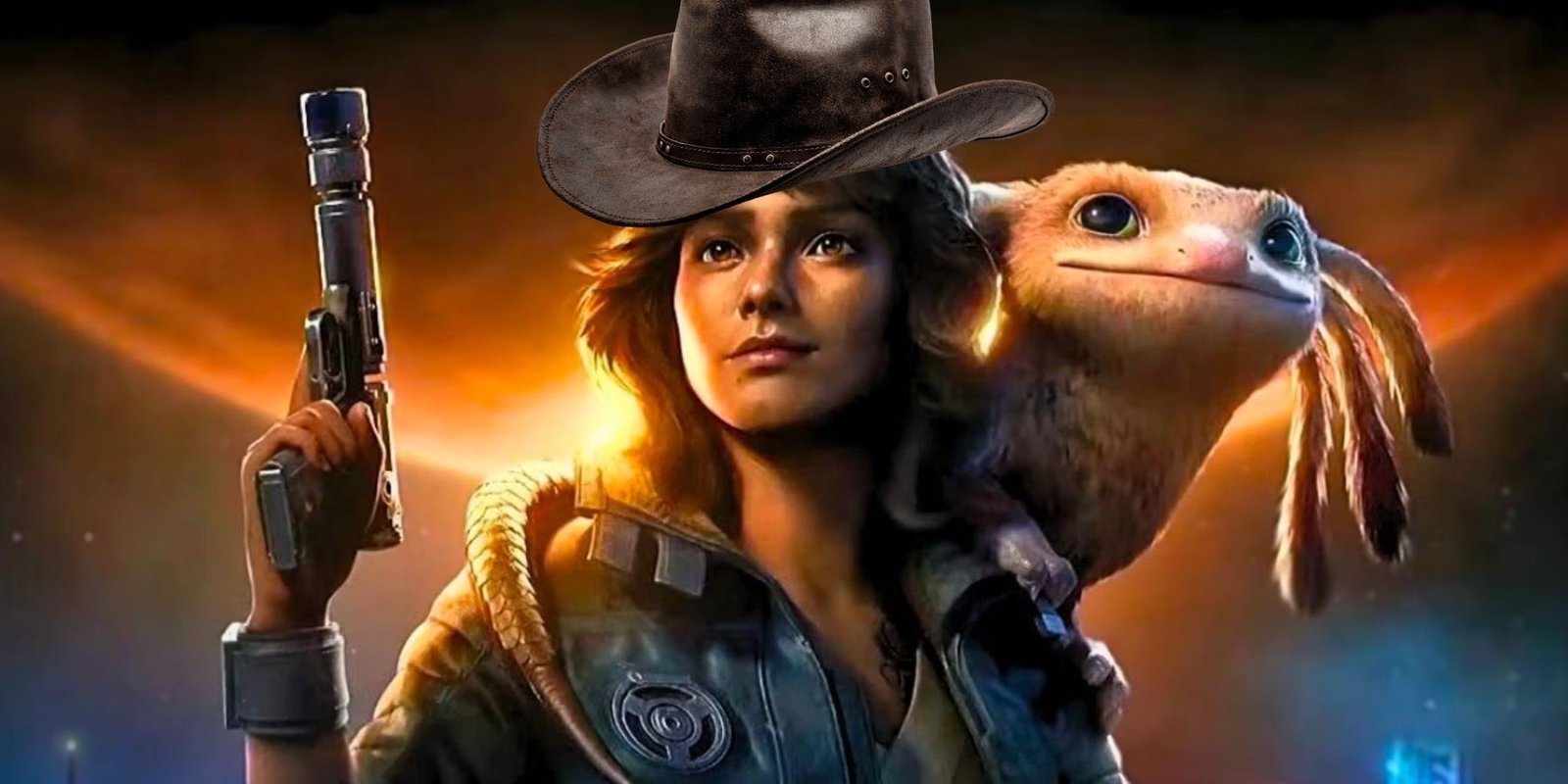 Remembering The Phantom Menace On The 25th Anniversary Of The Most Disappointing Star Wars 2 Kay Vess from Star Wars Outlaws wearing a cowboy hat