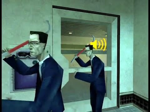 G-Man talking to G-Man in Half-LIfe