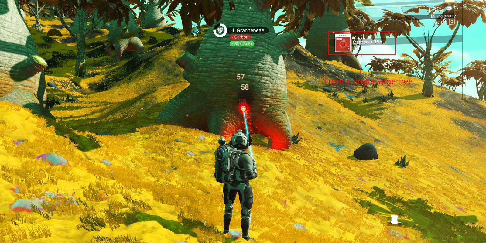 The Best Mods For No Man's Sky 5 No Man's Sky Mod Better Rewards Harvesting A Tree.