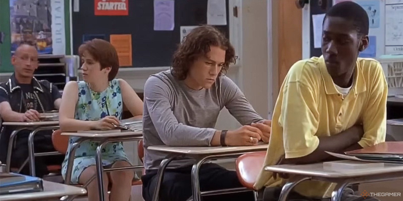 screenshot of Heath Ledger in 10 things I hate about you movie