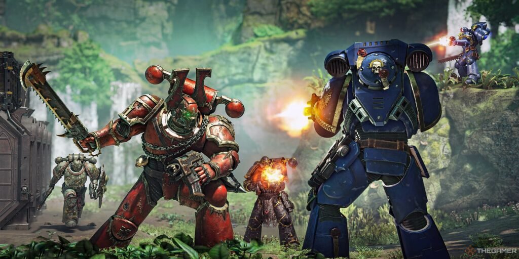 Space Marine 2 Streamer Is Playing The Game With A Ring Fit