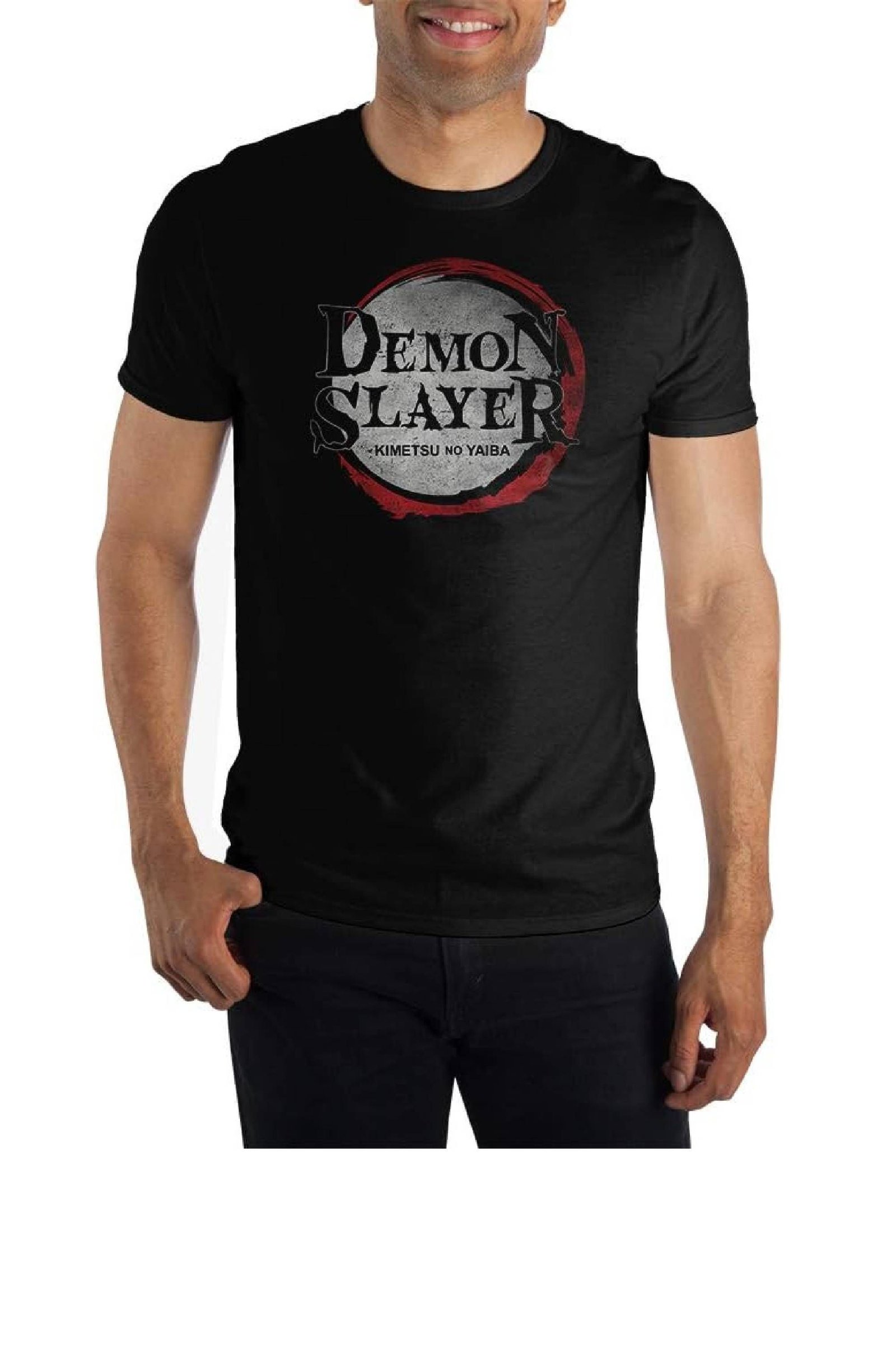 Must-Buy Demon Slayer T-Shirts In 2024 2 Demon Slayer_ Kimetsu no Yaiba Logo Short Sleeve T-Shirt