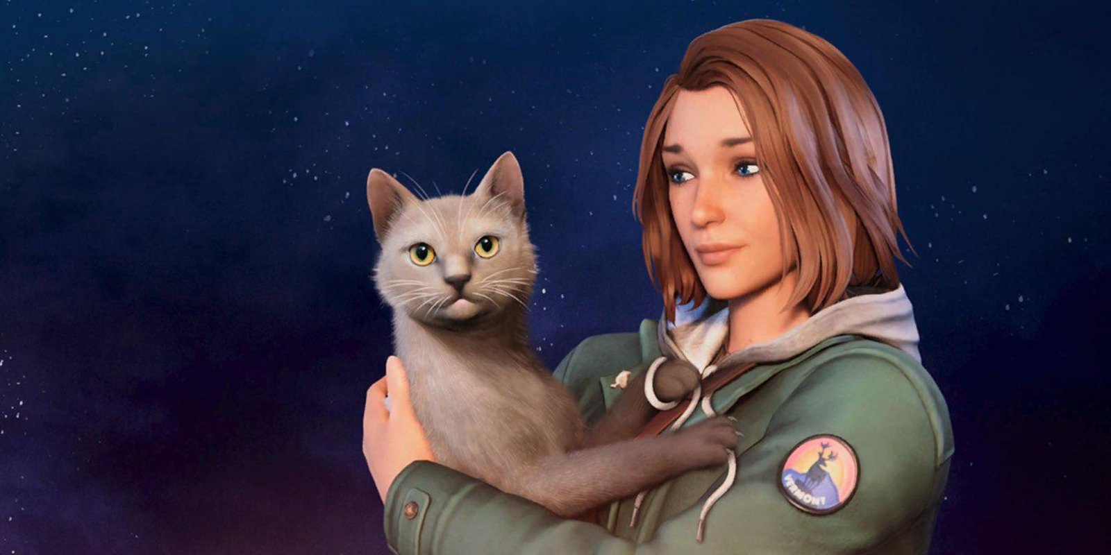 Max Caufield with a cat in Life is Strange: Double Exposure.