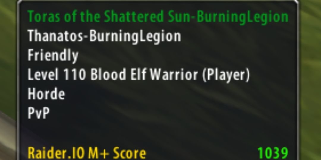 The Best Add Ons For World Of Warcraft: The War Within 11 An example of Raider IO score from World of Warcraft.
