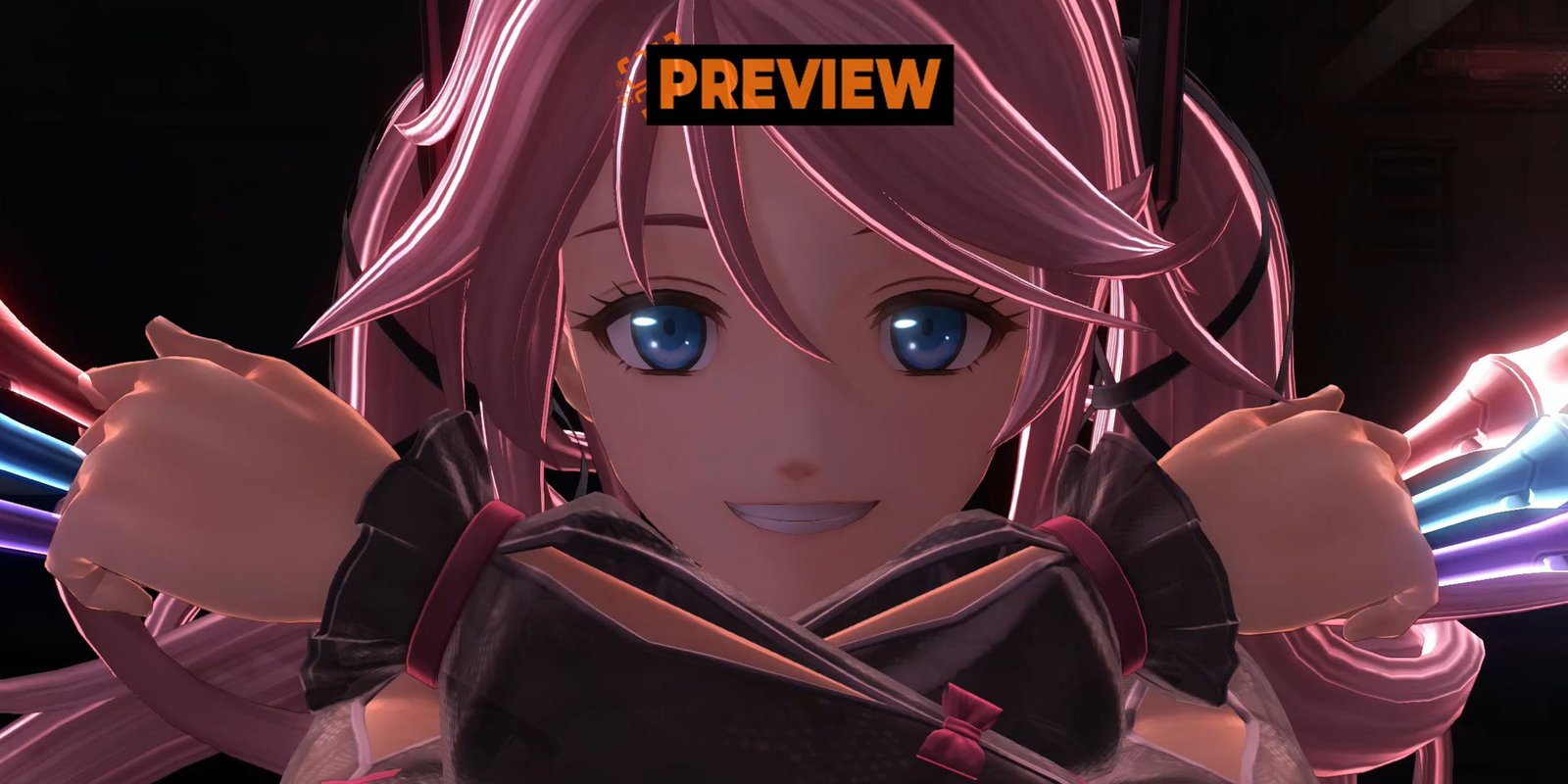 I Became A Bean Nuisance In Dumb Ways: Free For All 1 A close up of a smiling girl with pink hair
