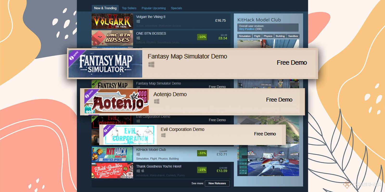 Steam Sets New Record With 38.3 Million Concurrent Players 2 Steam demos