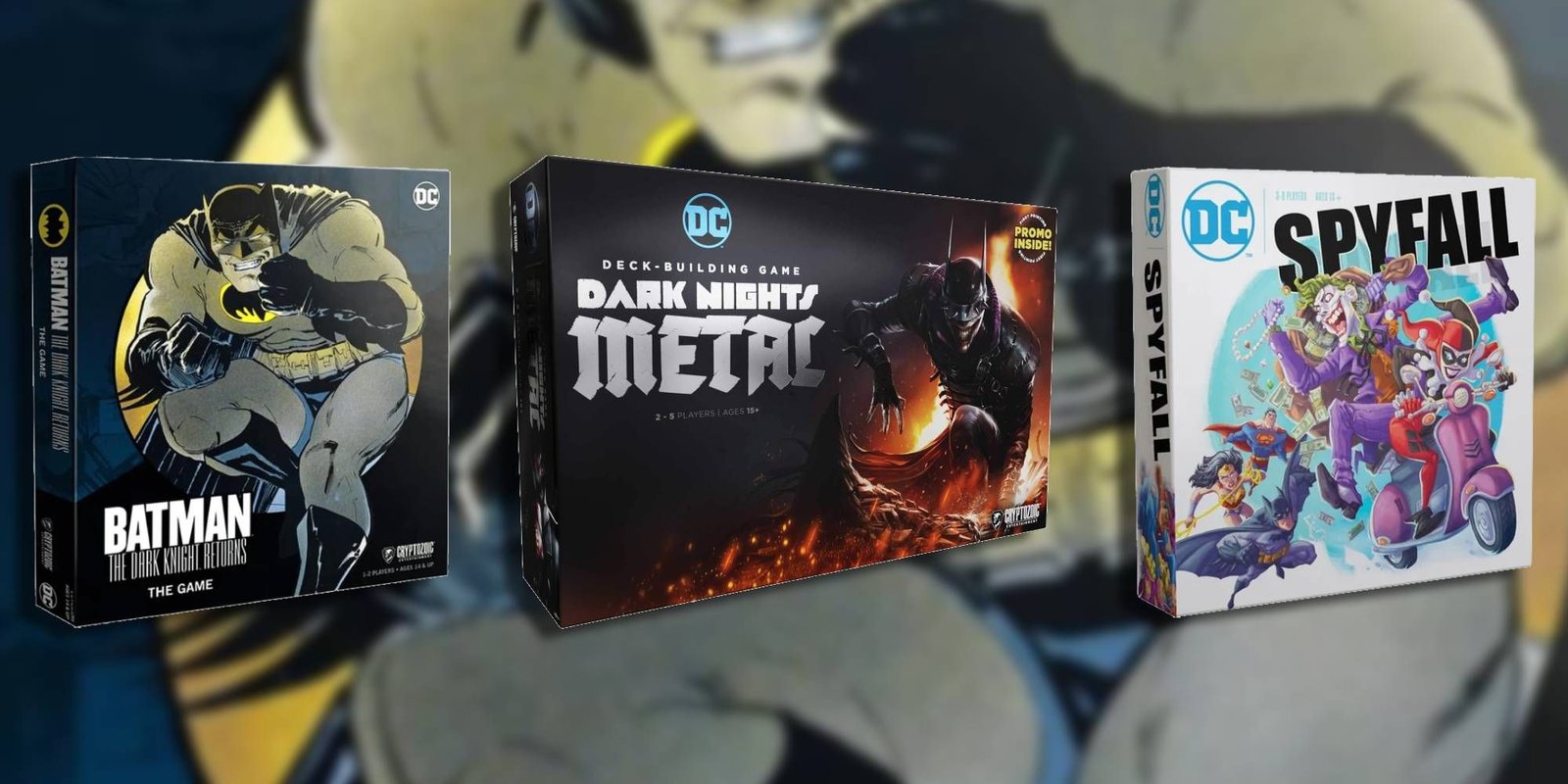 Best DC Board Games Feature Batman The Dark Knight Returns, Dark Nights Metal, and DC Spyfall