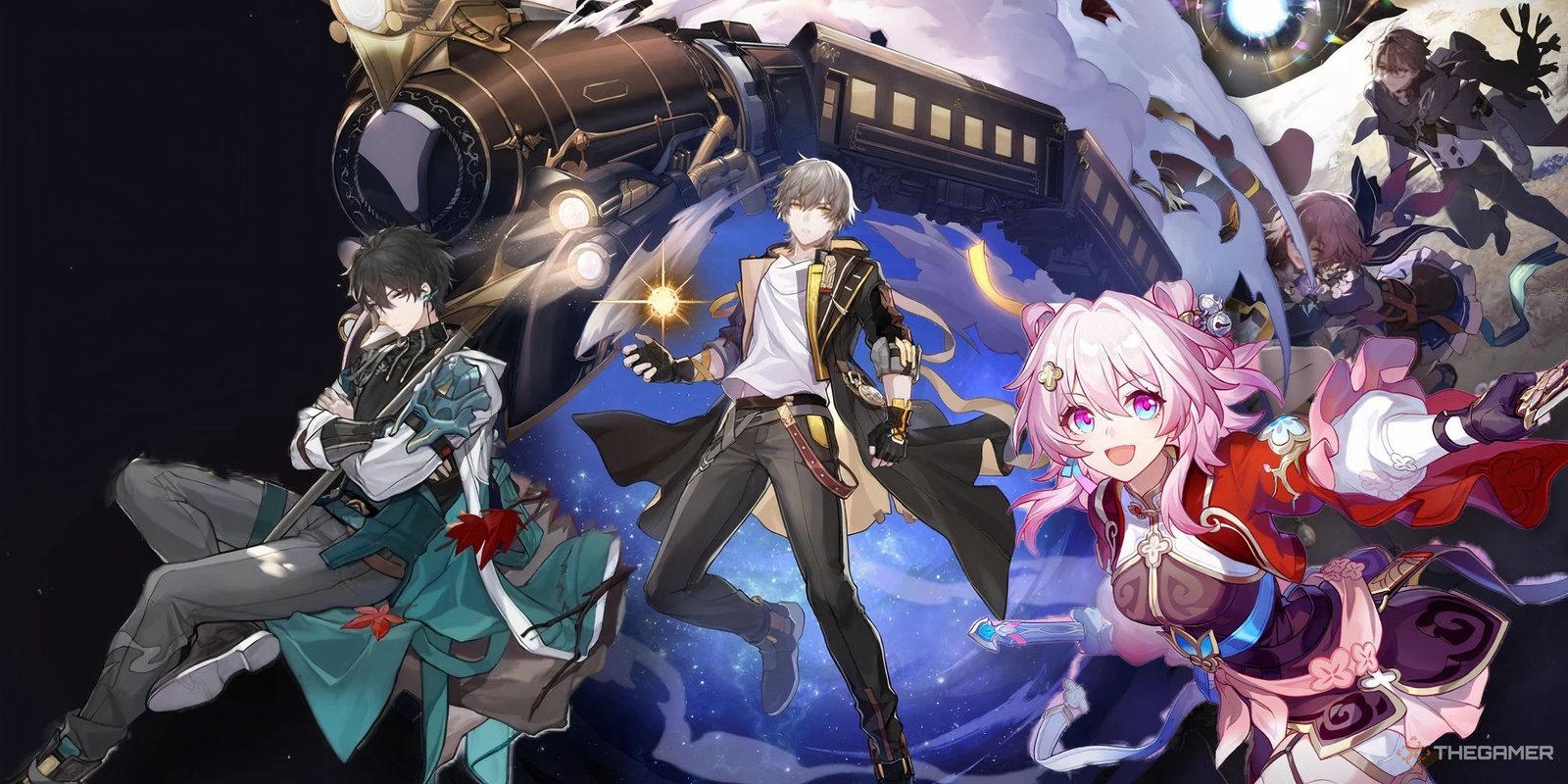 How To Build A Strong Team In Honkai: Star Rail 3 Honkai Star Rail Original Banner Image with Trailblazer, Dan Heng, and March.-1