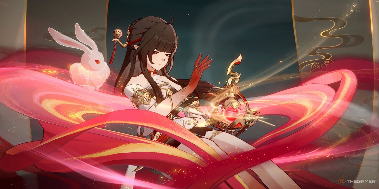 How To Build A Strong Team In Honkai: Star Rail 9 Honkai Star Rail Lingsha sitting in her ultimate animation.