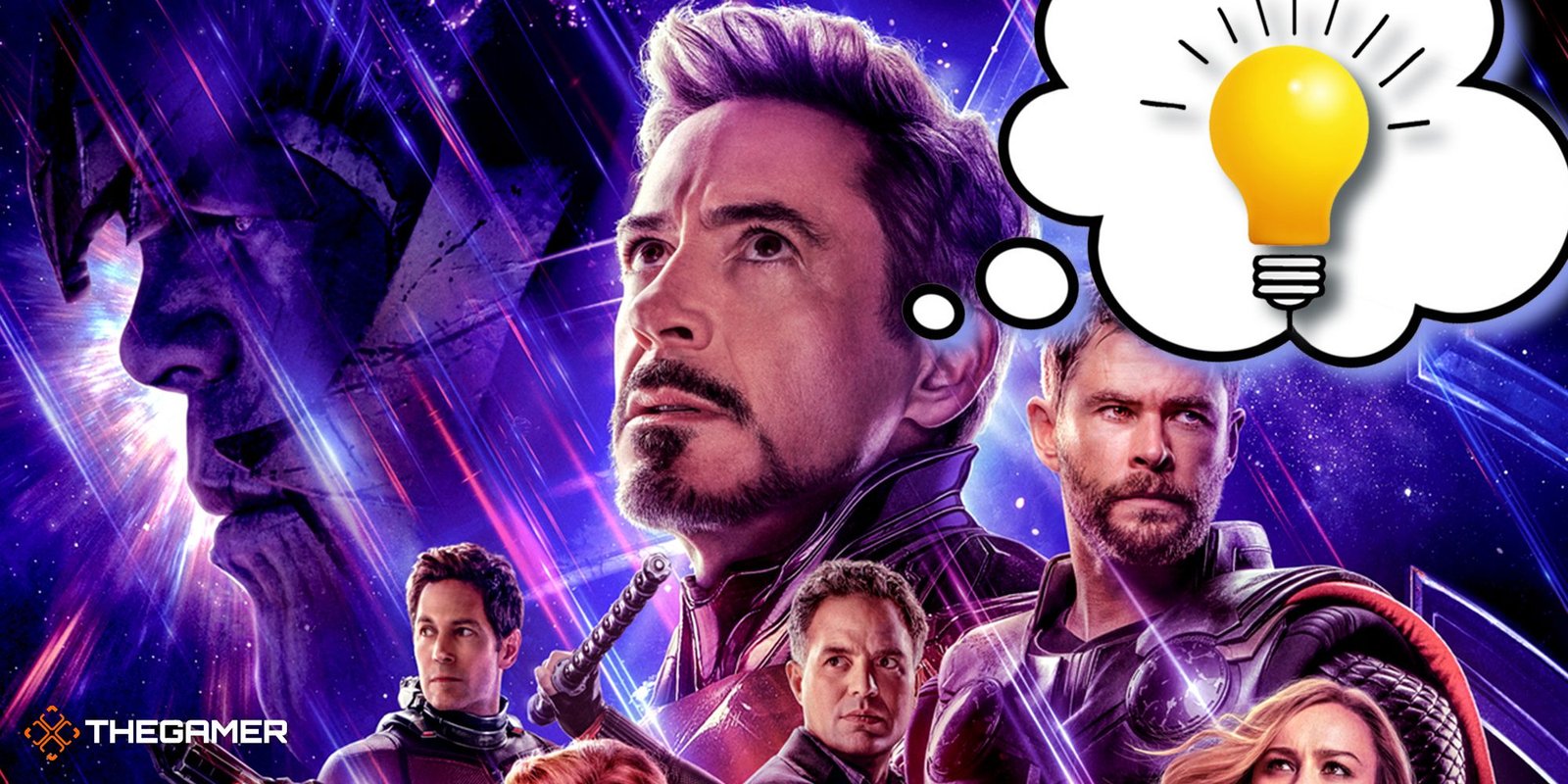 Unfortunately, Everything You’ve Heard About Wish’s Ending Is Wrong 3 Robert Downey Jr. as Iron Man with a light bulb thought bubble on the Avengers: Endgame poster.
