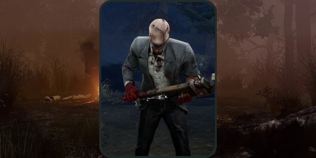 The Look-See stands in front of a background in Dead by Daylight.