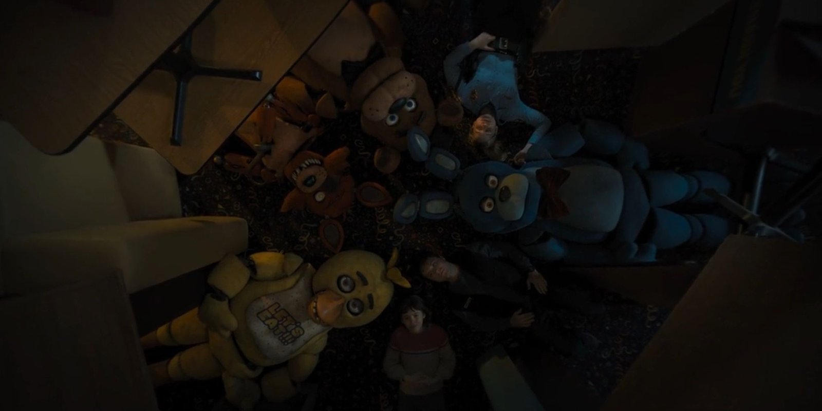 Five Nights At Freddy's The Animatronics And The Humans Bonding In A Fort
