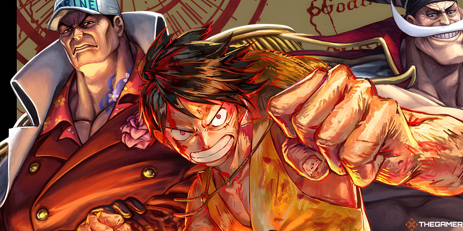 The Strongest Villains In One Piece 10 Luffy, Marine, and Whitebeard in One Piece