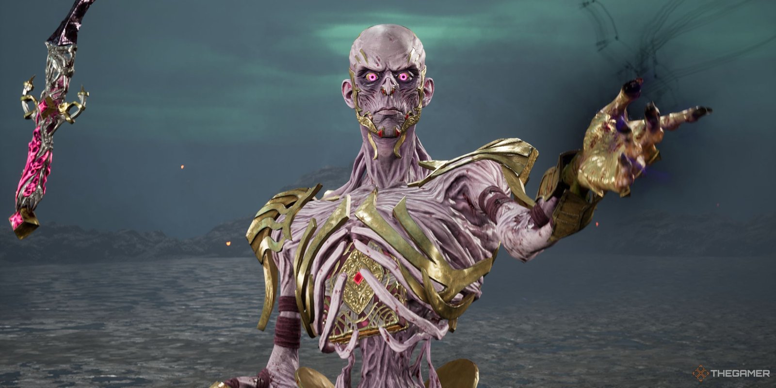 The Best Survivor Skins In Dead By Daylight 9 An image from Dead By Daylight of The Lich, a magical killer who wields spells to defeat his enemies.