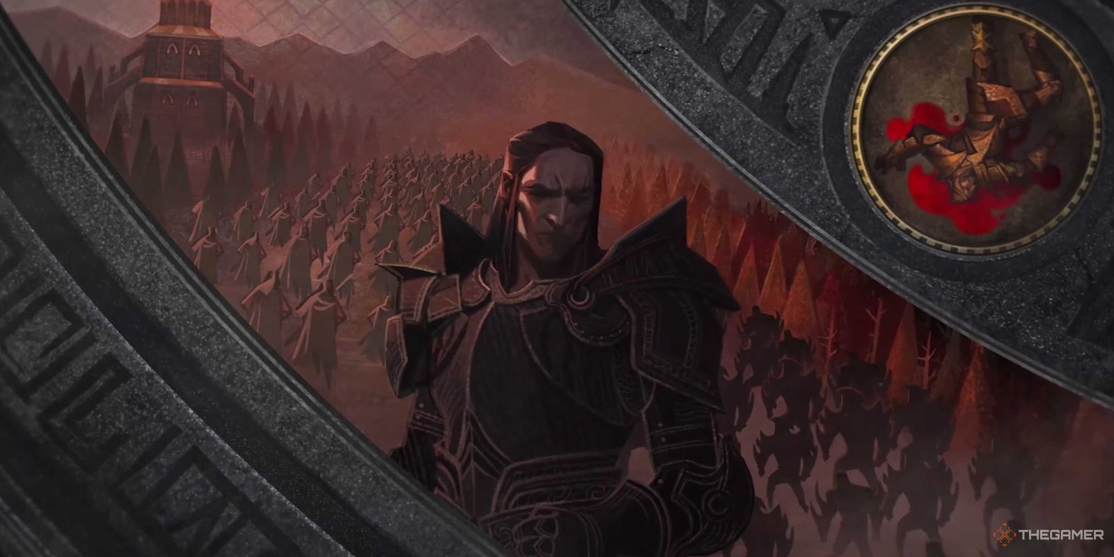 Dragon Age Fans Disappointed By The Veilguard's Soundtrack 1 Artwork from the Dragon Age: The Veilguard secret ending. It depicts Loghain abandoning the King's troops and the Grey Wardens at Ostagar.