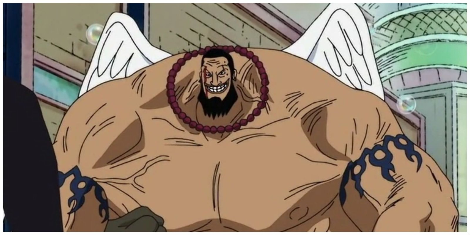 Urouge from One Piece, in his swollen muscular form.