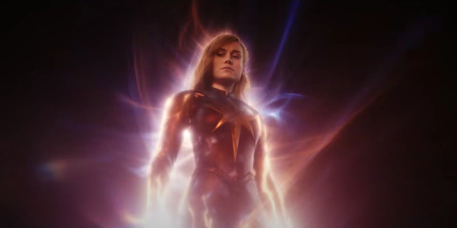 The Marvels Scene showing Carol Danvers floating in space