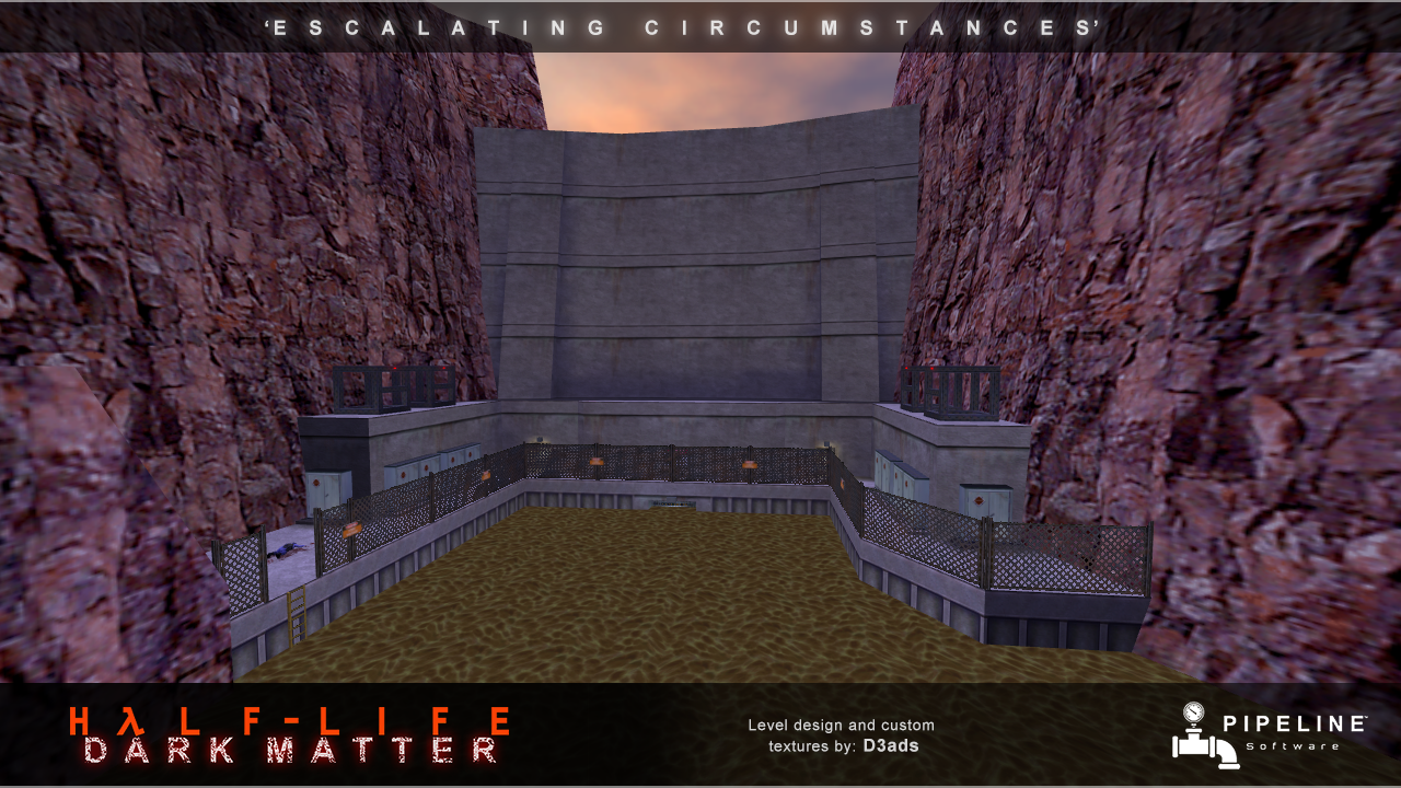 Half-Life Dark Matter screenshot of a giant dam.