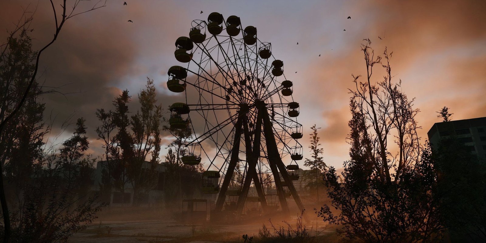 A ferris wheel in Stalker 2.