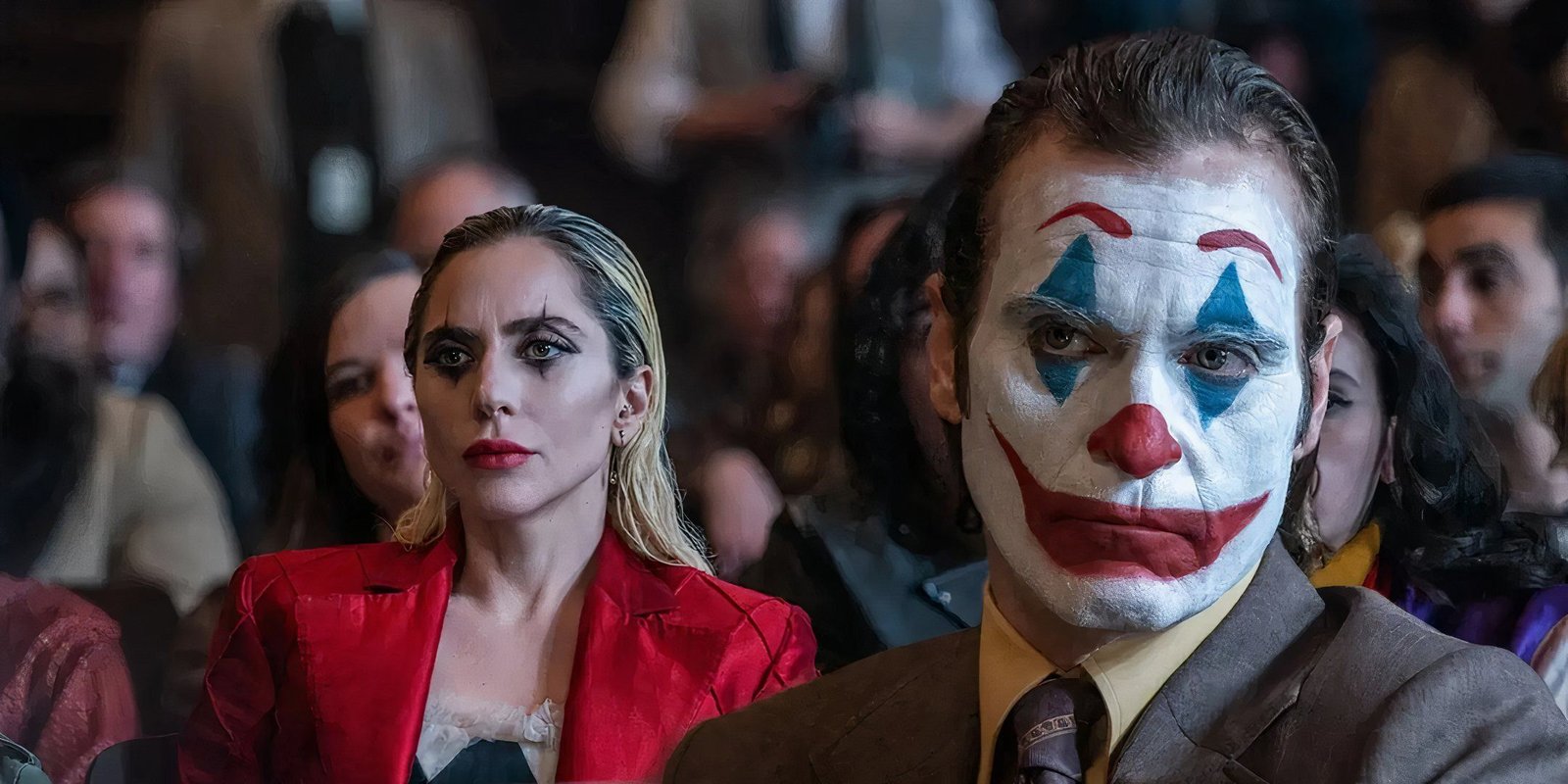 Joker 2 Courtroom scene with Arthur Fleck and Lee