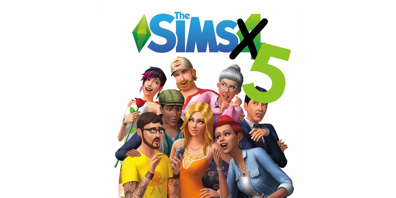 MySims Might Be Getting New Game And Bundle 1 The Sim 4 logo with 4 crossed out and replaced by 5
