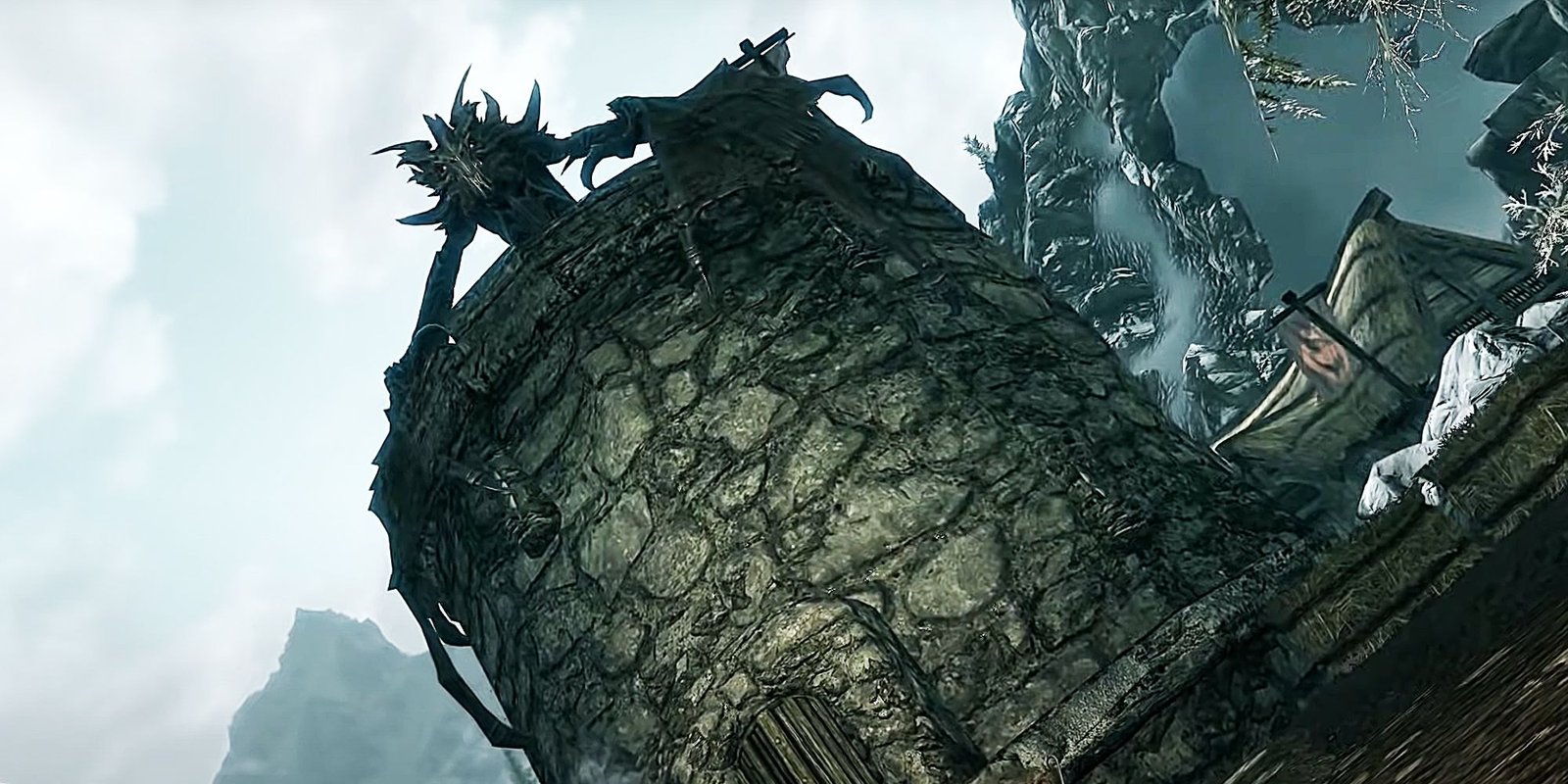 Skyrim Helgren Alduin Attack