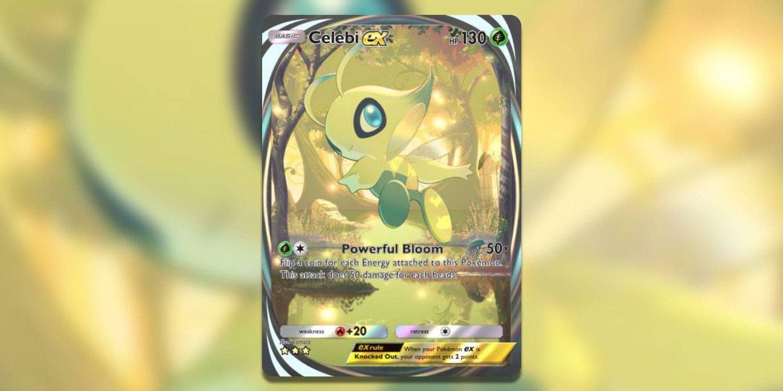 Pokemon TCG Pocket Has A New Pack Trick: Getting Your Kids Involved 1 Celebi ex immersive art in Pokemon TCG Pocket