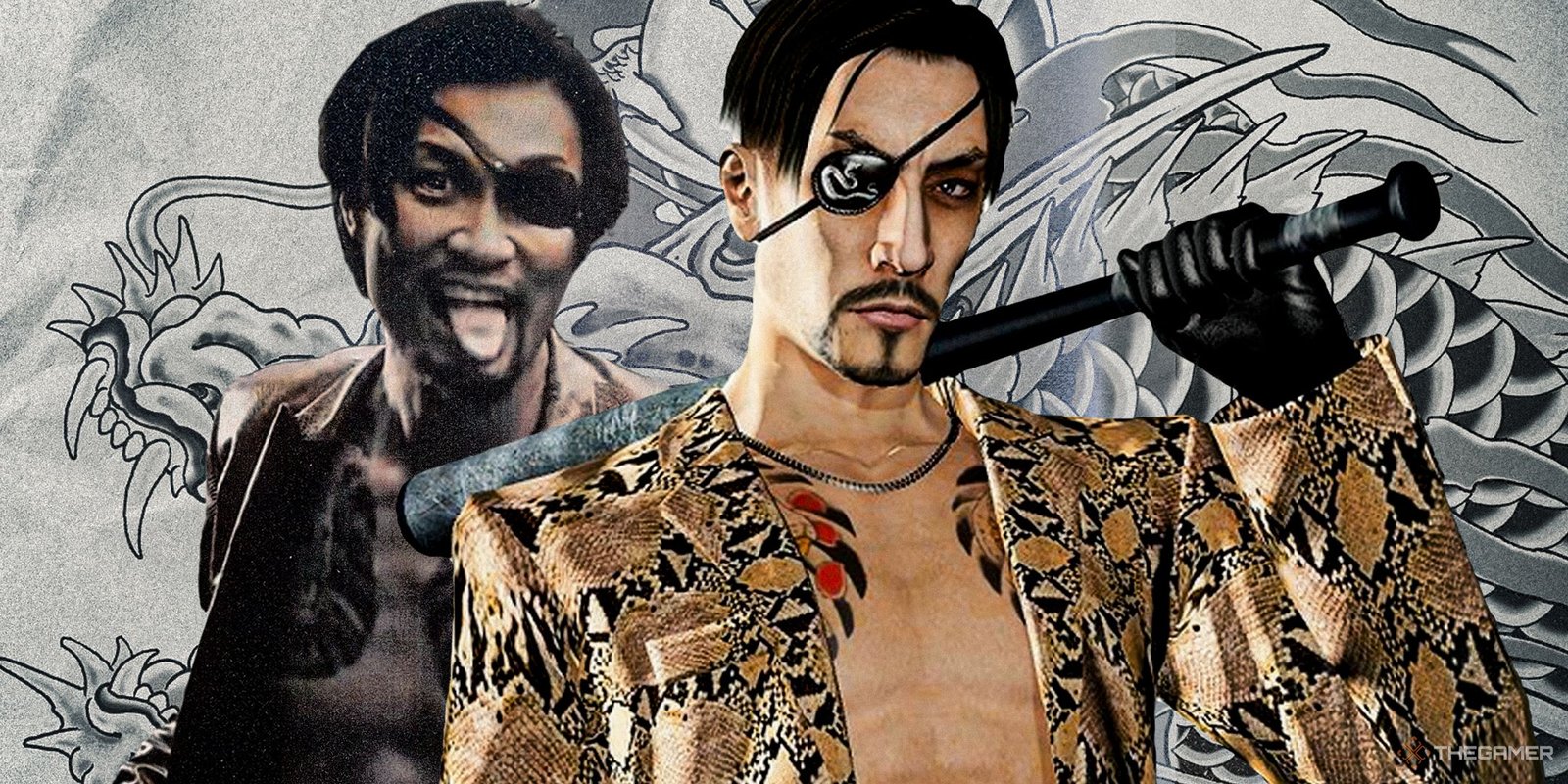 The Oregon Trail Is A Wild Game To Adapt To Film 1 TV Majima and game Majima side by side.