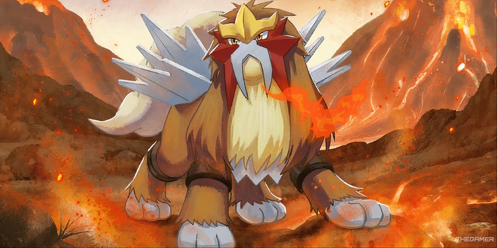 The 25 Best Gen 1 Pokemon 9 Artwork of Entei from Pokemon Sleep