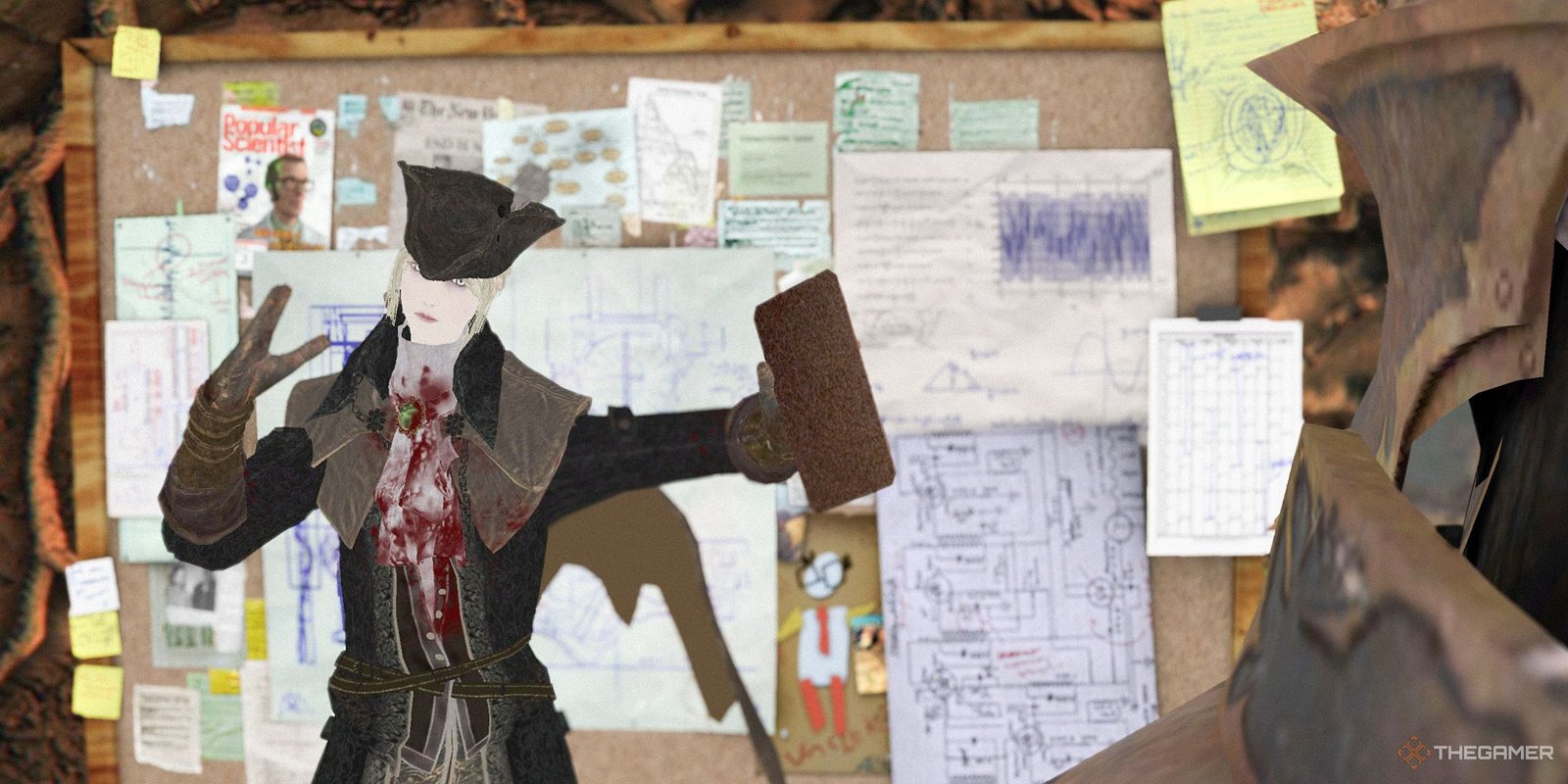 Demon's Souls May Never Release On PC, Says PlayStation Insider 2 Pepe Silvia meme recreated with Bloodborne and Demon's Souls characters