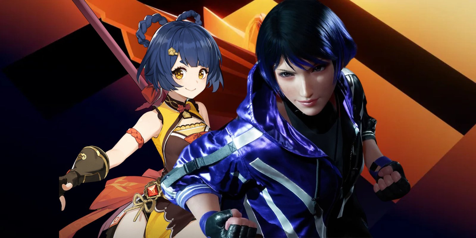 Black Myth Wukong And Zenless Zone Zero Make TGA Player's Voice Final 1 Reina and Xiangling in front of The Game Awards logo