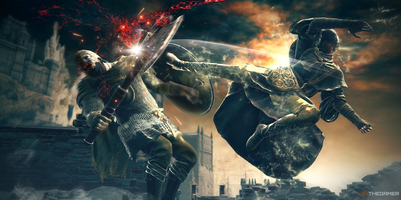 Bloodborne Remaster Seemingly Won’t Be At The Game Awards 1 NEWS Elden Ring Shadow of the Erdtree Tarnished jumping in the air and kicking an enemy