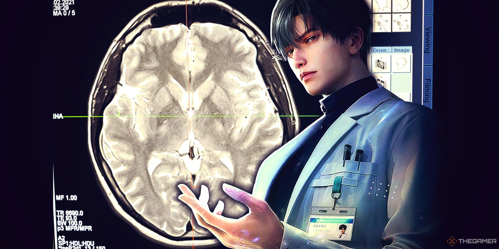 Kill The Justice League's Ending Is Unbelievably Disappointing 1 A Love and Deepspace character over an MRI scan.