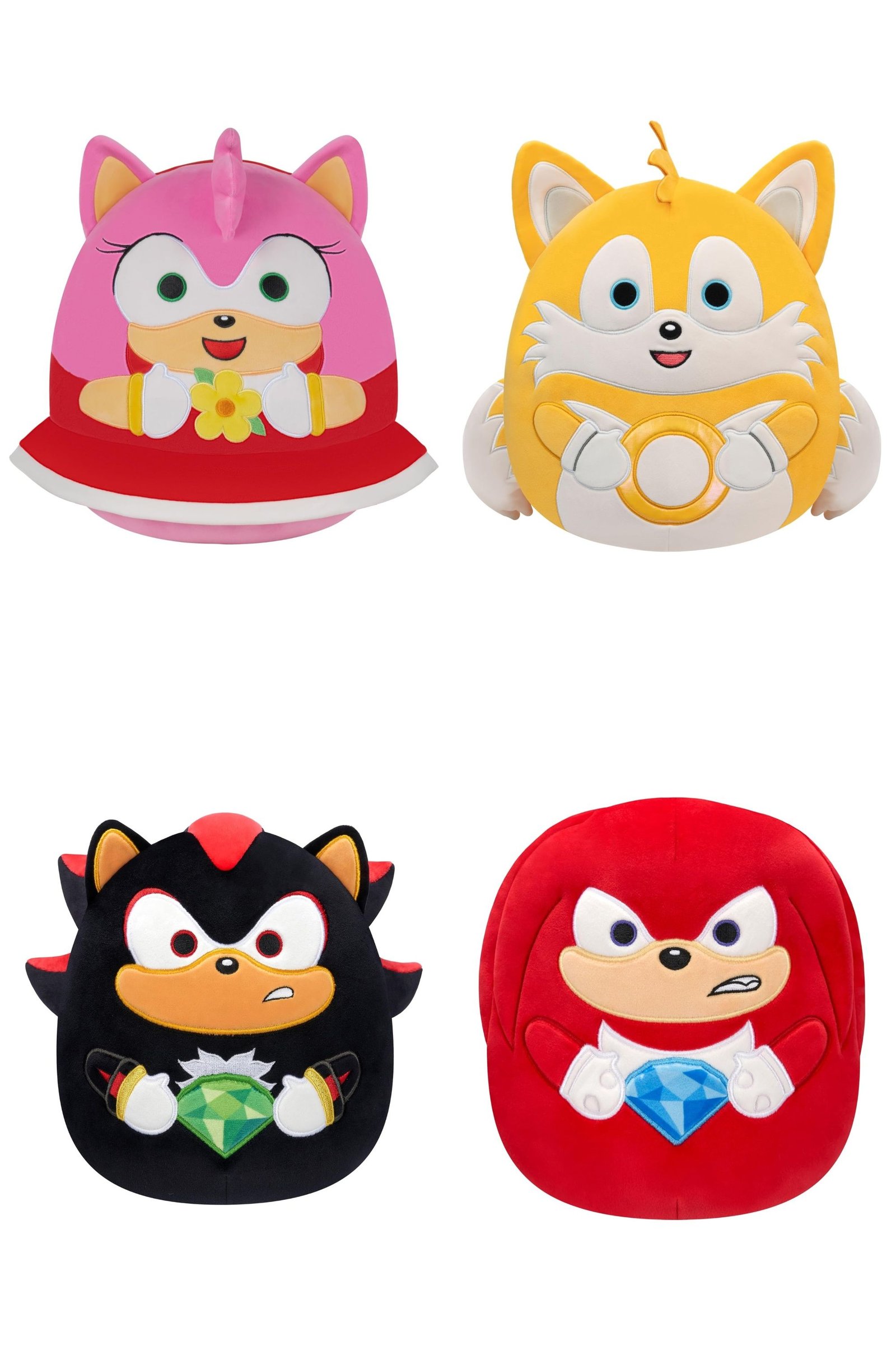 Sonic's Latest Squishmallows Include New Shadow And Amy Designs 1 amy, tails, shadow, and knuckles sonic squishmallows.