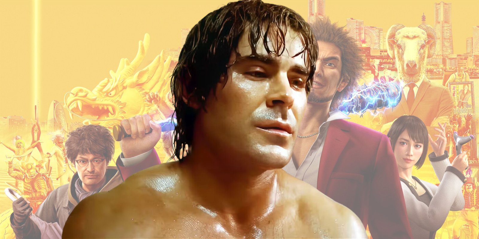 The 2025 Oscar Nominations Are One Step Forward, One Step Back 1 Zac Efron in The Iron Claw with a Yakuza background