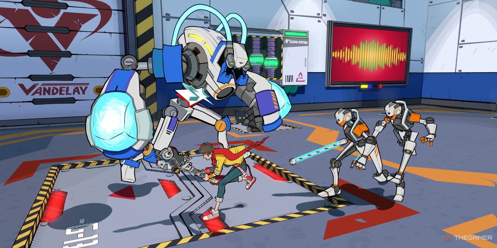 The GOG Dreamlist Is A Good Solution To A Problem That Shouldn’t Exist 3 Chai fighting some robot enemies in Hi-Fi Rush