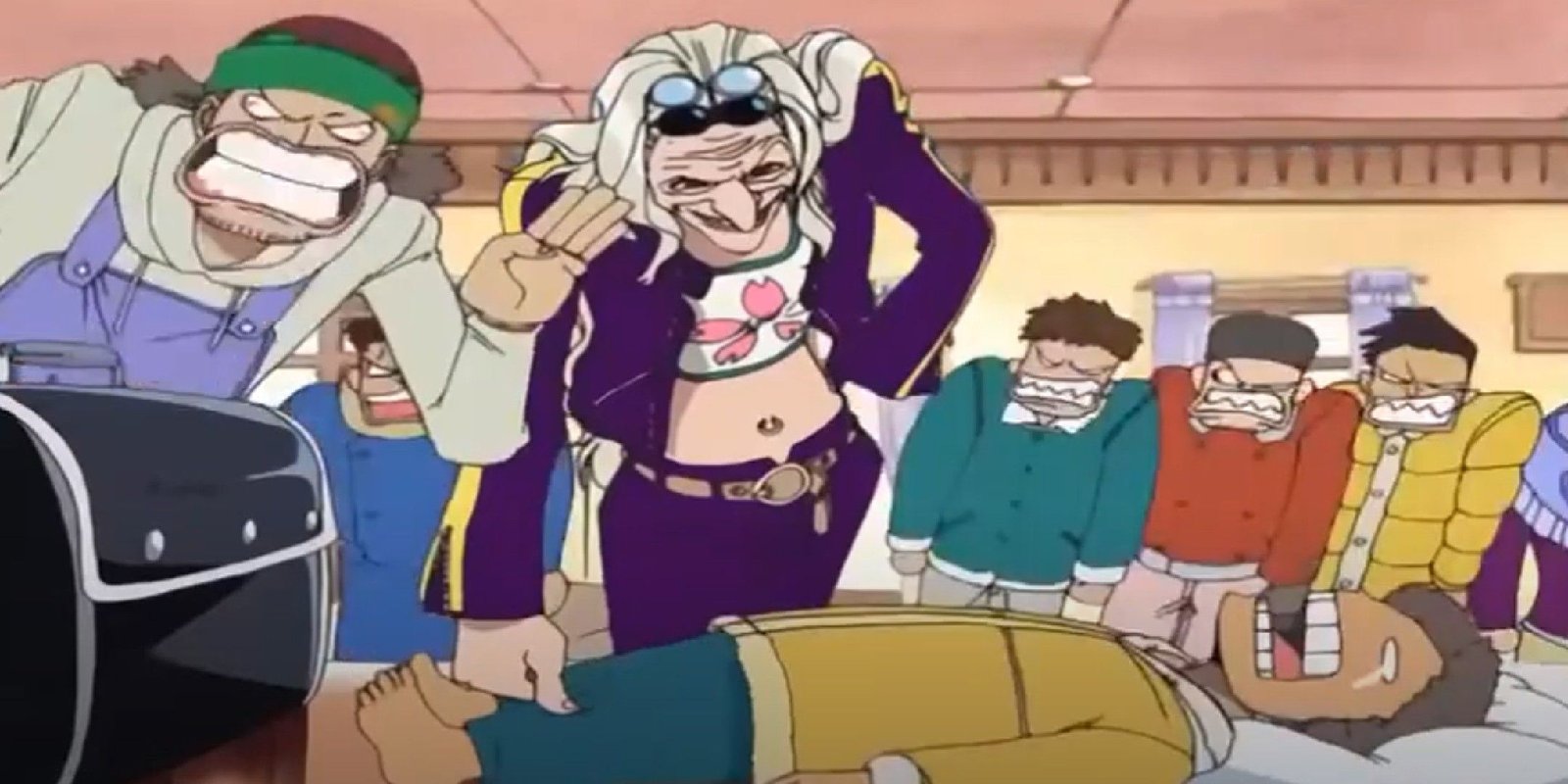 One Piece image of Kureha treating someone.