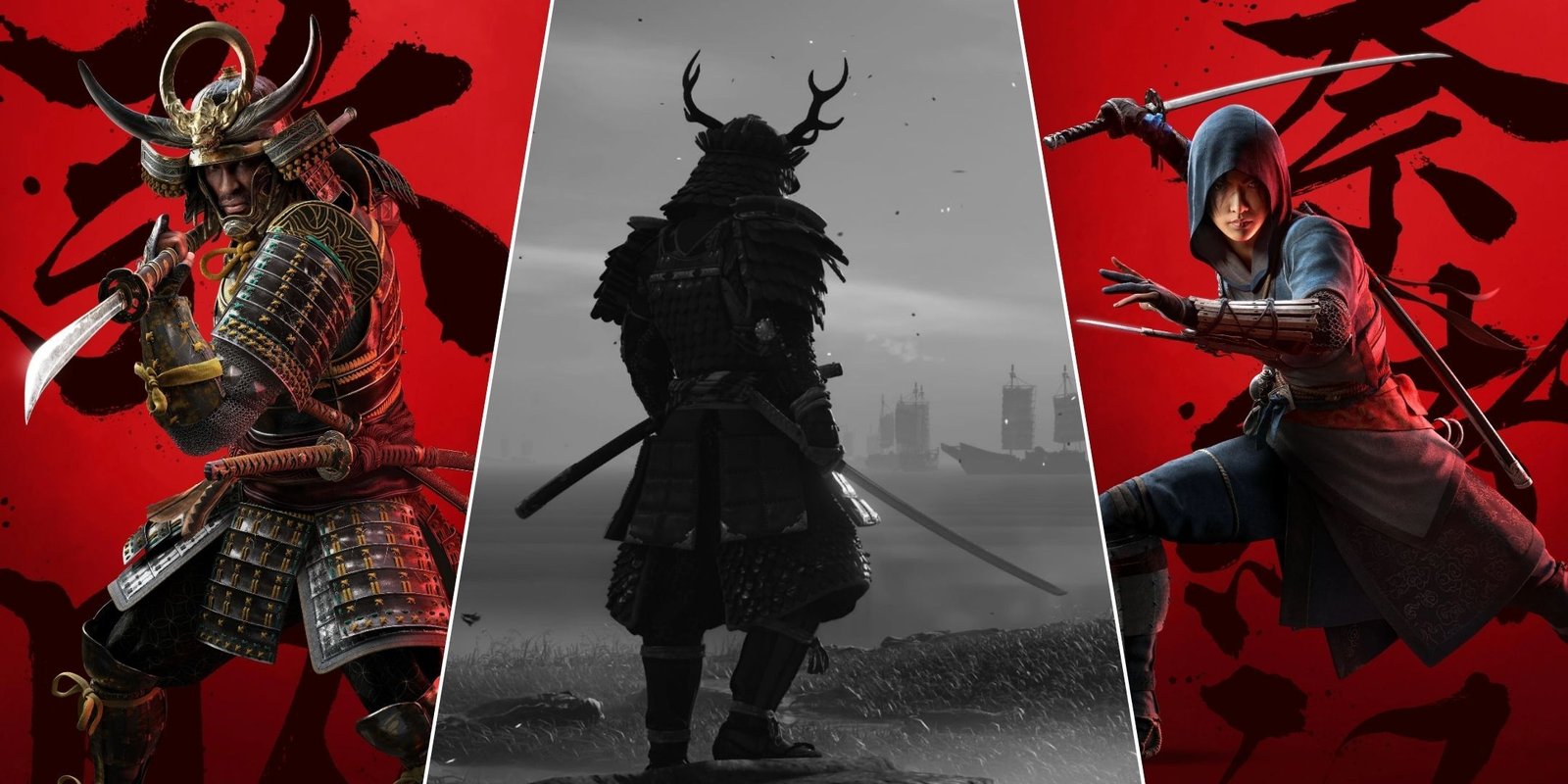 Assassin's Creed Has Finally Arrived In Japan, And I Have Mixed Feelings About What It Means For The Series 1 Split image of Assassin's Creed Shadows and Ghost of Tsushima.