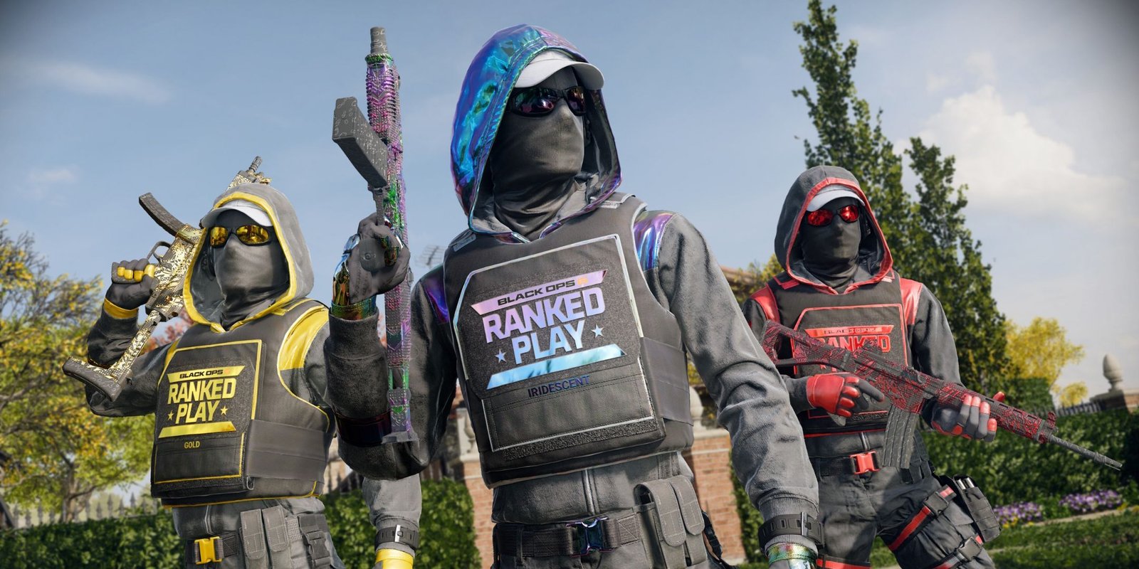 Black Ops 6 players with Ranked Play vests on.