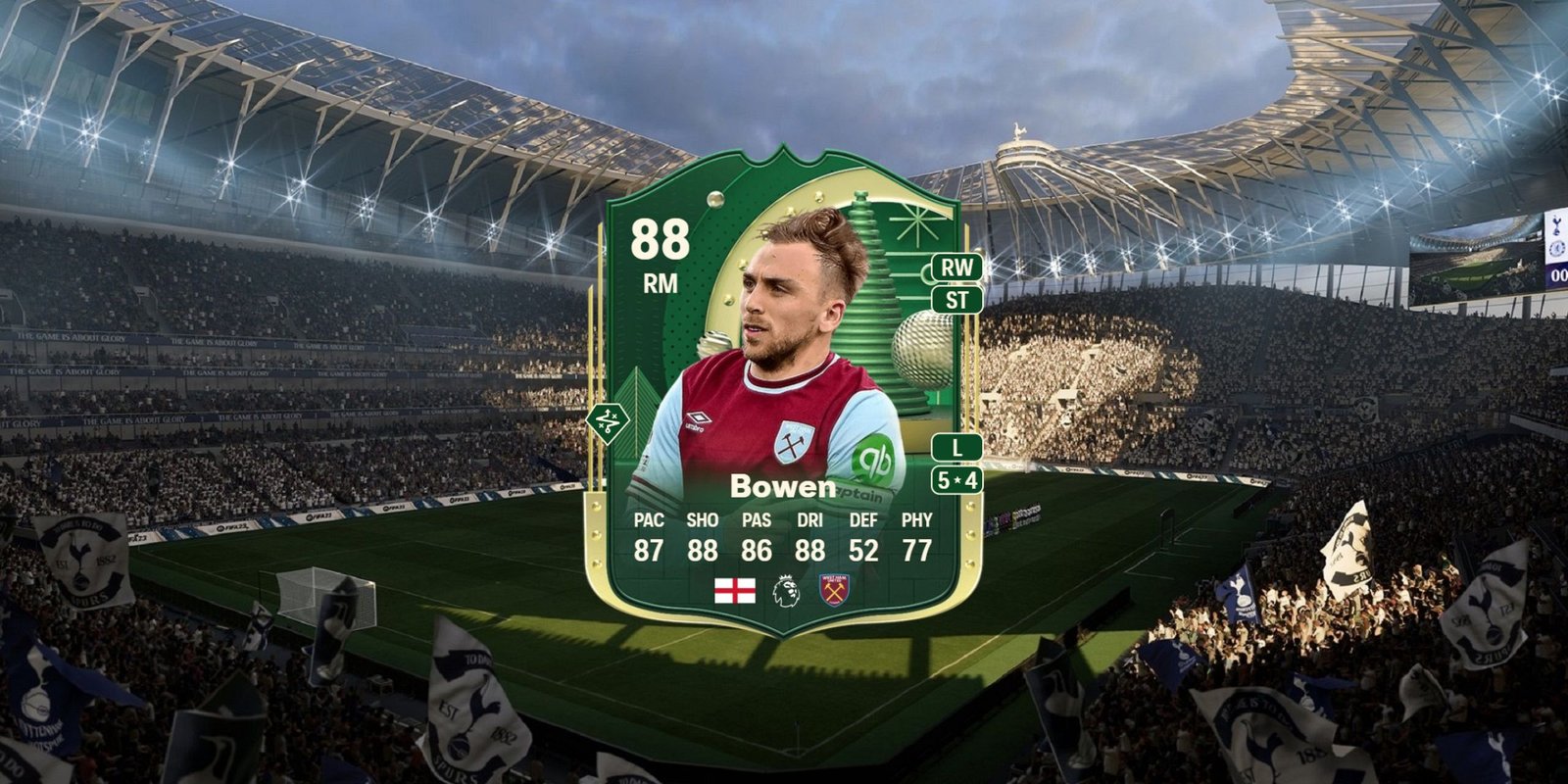 Best Fantasy Captain Evolution Picks In EA Sports FC 25 2 Jarrod Bowen's card in EA Sports FC 25.
