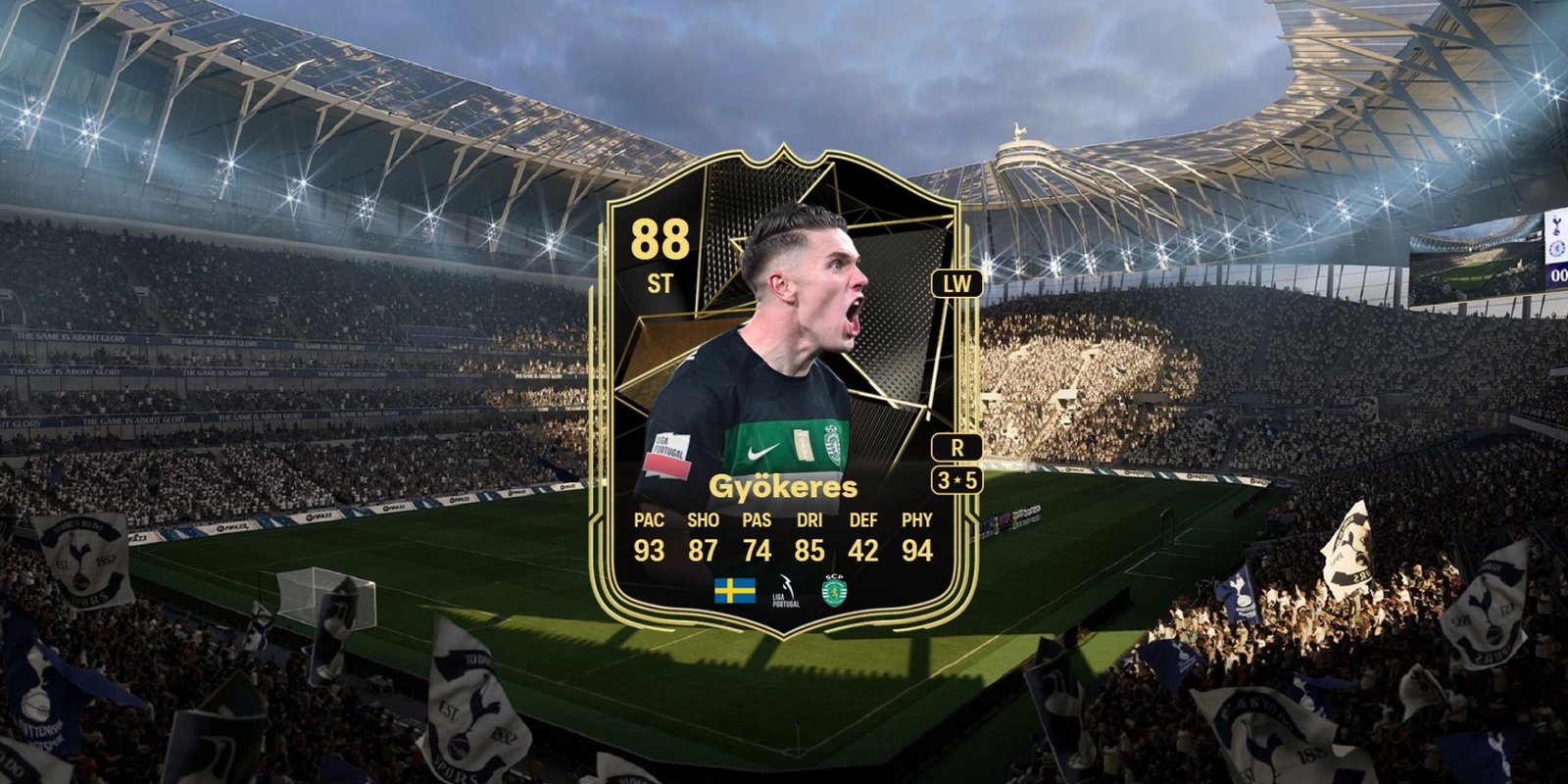 Best Fantasy Captain Evolution Picks In EA Sports FC 25 6 Viktor Gyokeres' card in EA Sports FC 25.