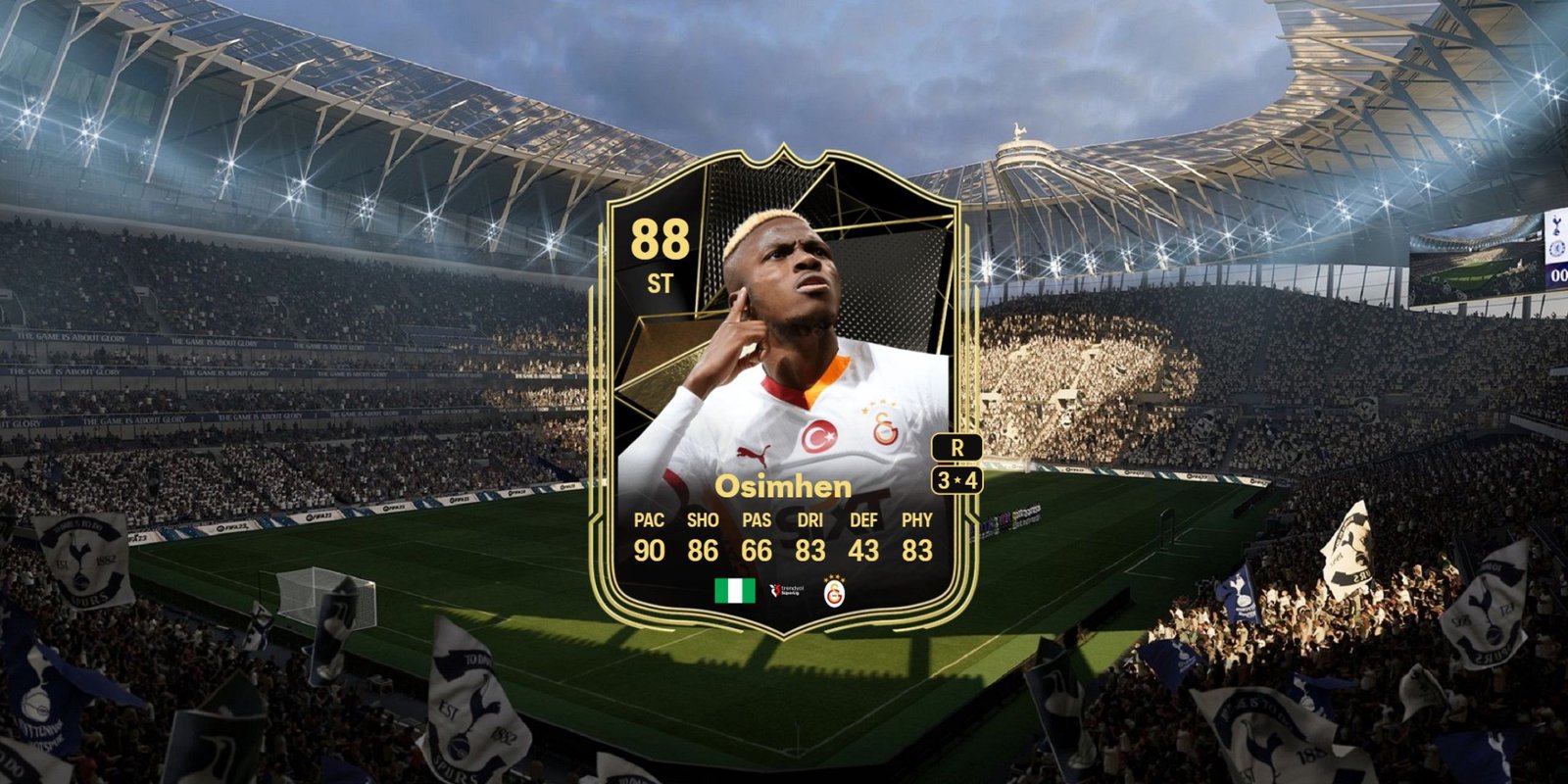 Best Fantasy Captain Evolution Picks In EA Sports FC 25 7 Victor Osimhen's card in EA Sports FC 25.