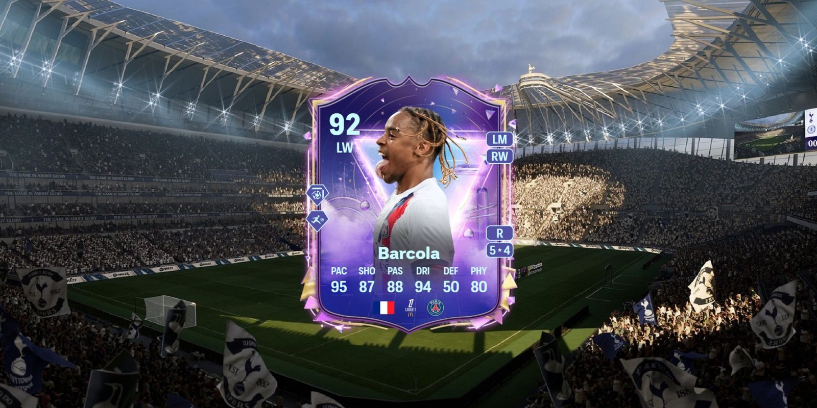 Best Players To Use In Future Stars Team 2 In EA Sports FC 25 10 Bradly Barcola's card in EA Sports FC 25.